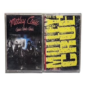 Motley Crue Girls Girls Girls & Self Titled Album Tested Cassettes (1987, 1994)